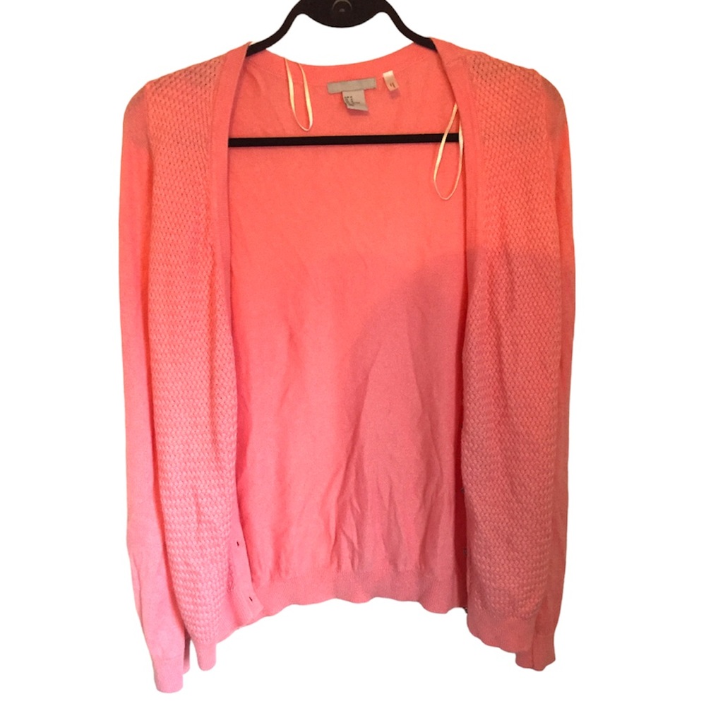 ❤️ pink knit cardigan sweater H&M brand